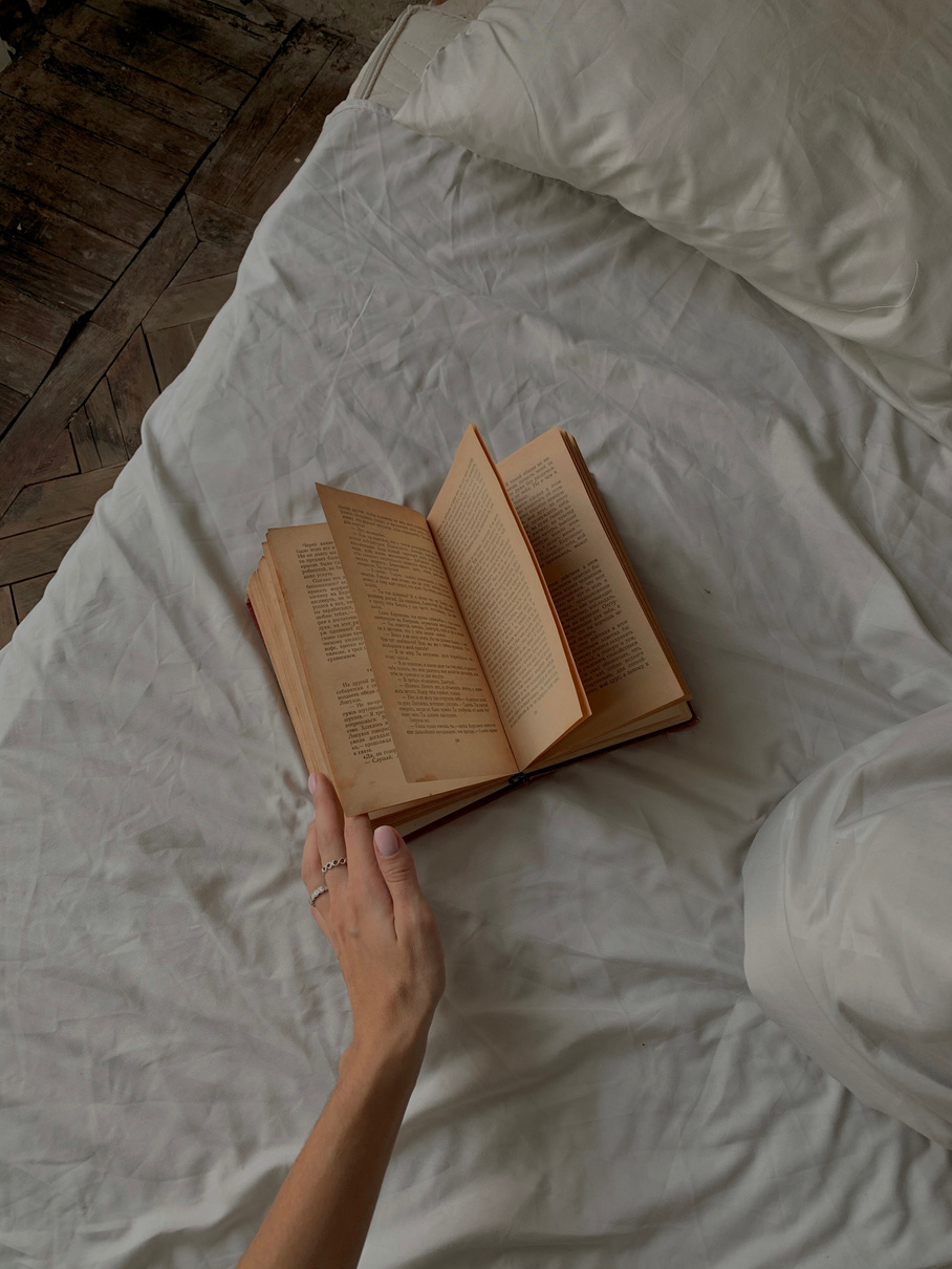 A Book on a Bed 